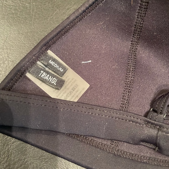 Triangl pink and black mesh neoprene bikini - Picture 2 of 5